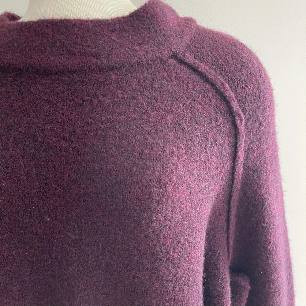 Free People Pullover Oversized Sweater | Eggplant